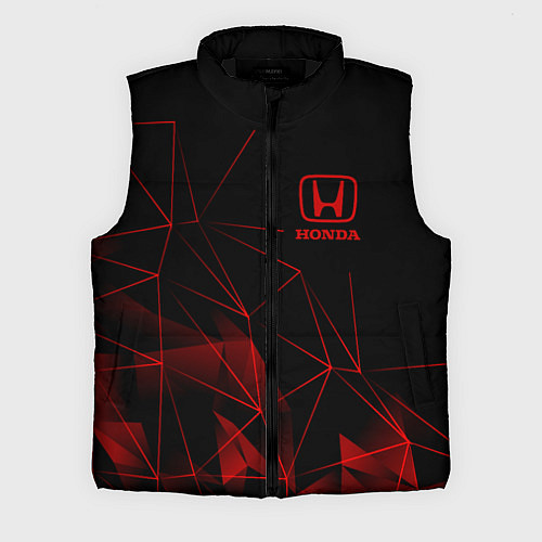Мужской жилет HONDA, ХОНДА ГЕОМЕТРИЯ ЛИНИИ / 3D-Черный – фото 1