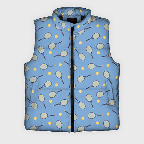 Мужской жилет Большой теннис паттерн / 3D-Черный – фото 1