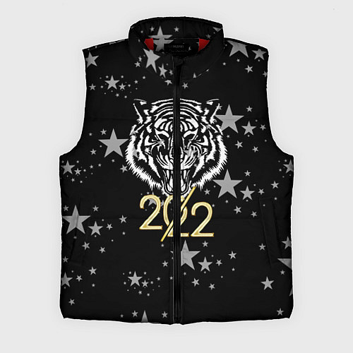 Мужской жилет Символ года тигр 2022 Ура-Ура! / 3D-Красный – фото 1