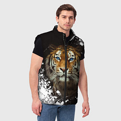 Мужской жилет Год тигра2022, цвет: 3D-черный — фото 2