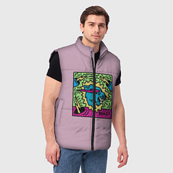 Мужской жилет Mr Beast Drawing Full Print, цвет: 3D-черный — фото 2