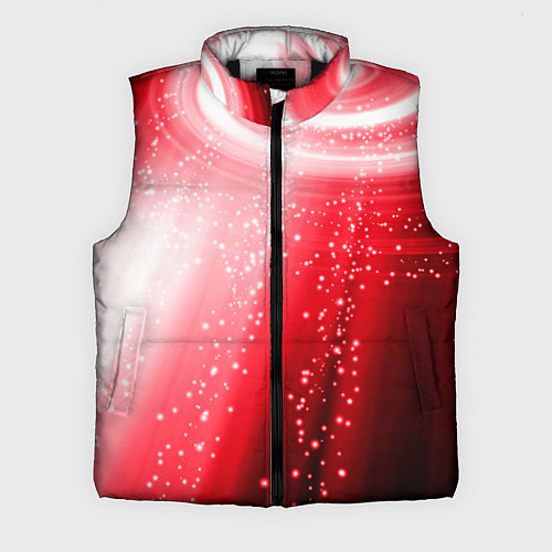 Мужской жилет Красная космическая спираль / 3D-Черный – фото 1