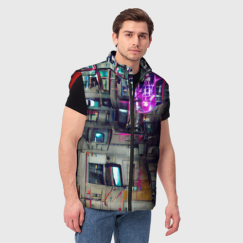 Мужской жилет Инженерия / 3D-Красный – фото 3