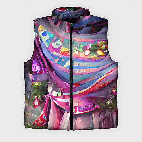 Мужской жилет Новогодний конфетти / 3D-Светло-серый – фото 1