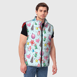 Мужской жилет Рождество 2022, цвет: 3D-красный — фото 2