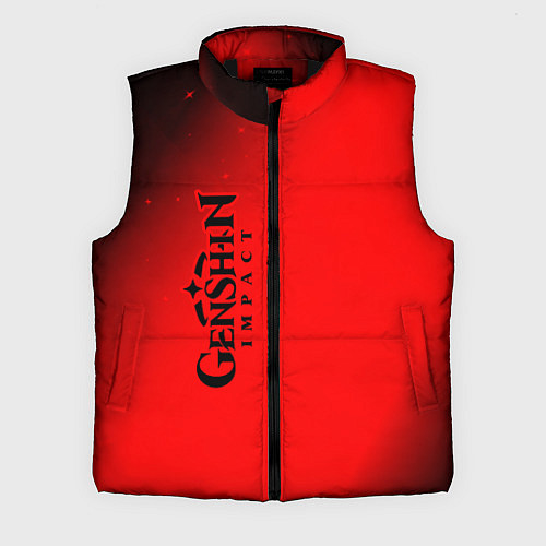 Мужской жилет ГЕНШИН ИМПАКТ - Космос Вертикально / 3D-Черный – фото 1