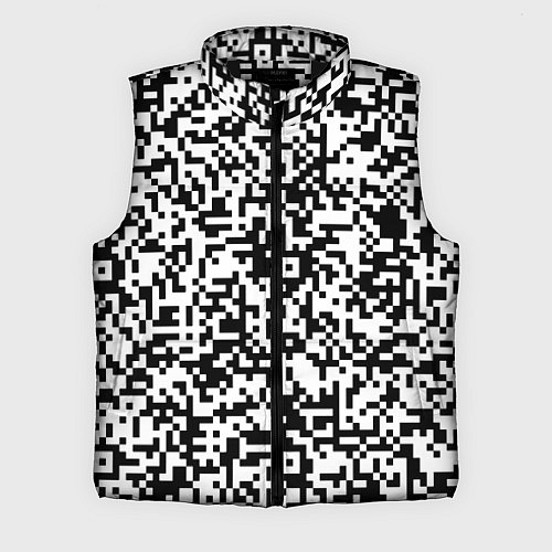 Мужской жилет Стиль QR код / 3D-Черный – фото 1
