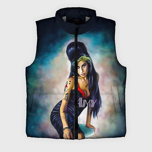 Мужской жилет Amy Jade Winehouse / 3D-Светло-серый – фото 1