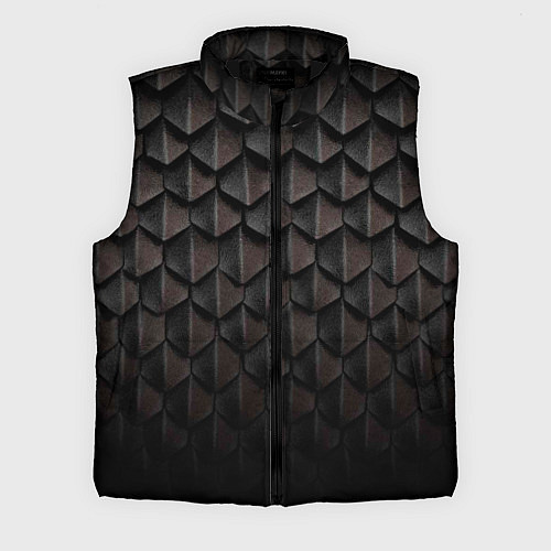Мужской жилет Чешуя Дракона black edition / 3D-Черный – фото 1