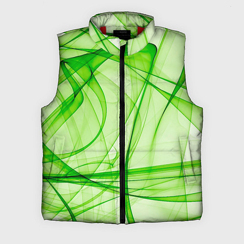 Мужской жилет Жизнерадостный салатовый / 3D-Красный – фото 1