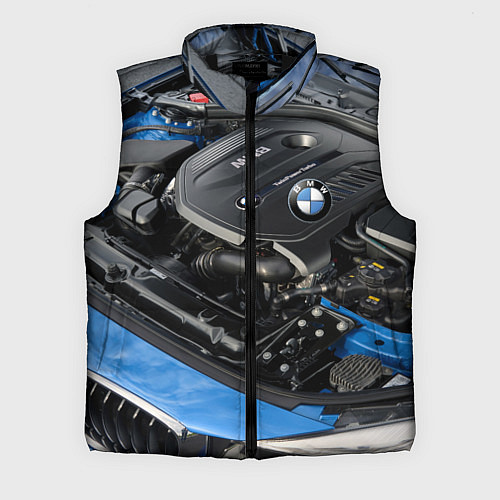 Мужской жилет BMW Engine Twin Power Turbo / 3D-Черный – фото 1