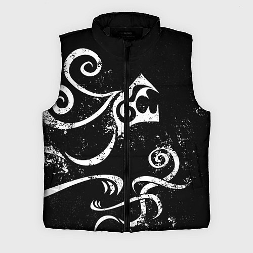 Мужской жилет ТАТУИРОВКА ДРАКЕНА WHITE AND BLACK / 3D-Черный – фото 1