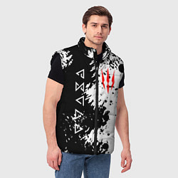 Мужской жилет The Witcher black & white, цвет: 3D-черный — фото 2
