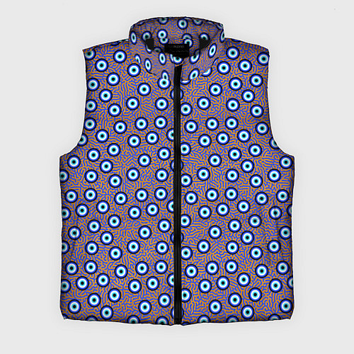 Мужской жилет Глаза от сглаза паттерн крупно / 3D-Черный – фото 1