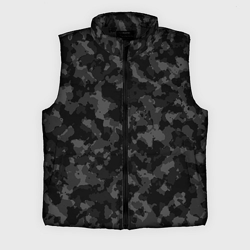 Мужской жилет ТЁМНЫЙ КАМУФЛЯЖ / 3D-Черный – фото 1