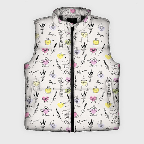 Мужской жилет Франция паттерн / 3D-Черный – фото 1