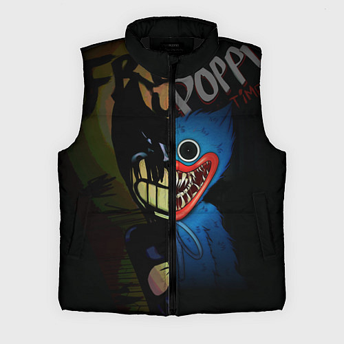 Мужской жилет POPPY PLAYTIME BENDY AND THE INK MACHINE / 3D-Черный – фото 1