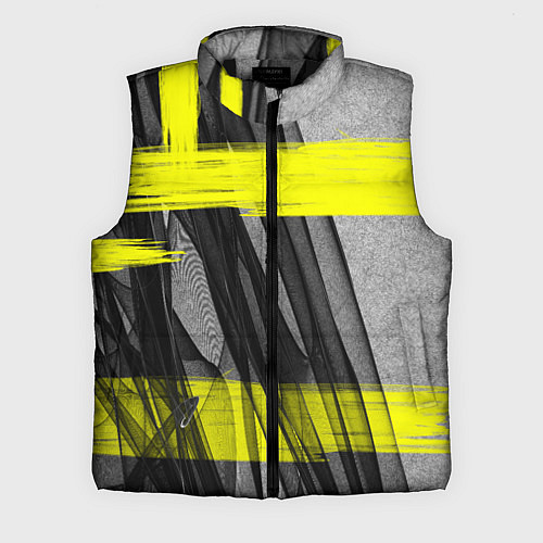 Мужской жилет Коллекция Get inspired! Абстракция Fl-42-167-l-yel / 3D-Черный – фото 1