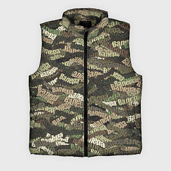 Мужской жилет Именной камуфляж Валера, цвет: 3D-черный