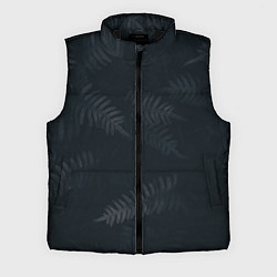 Мужской жилет Влажный Папоротник, цвет: 3D-черный