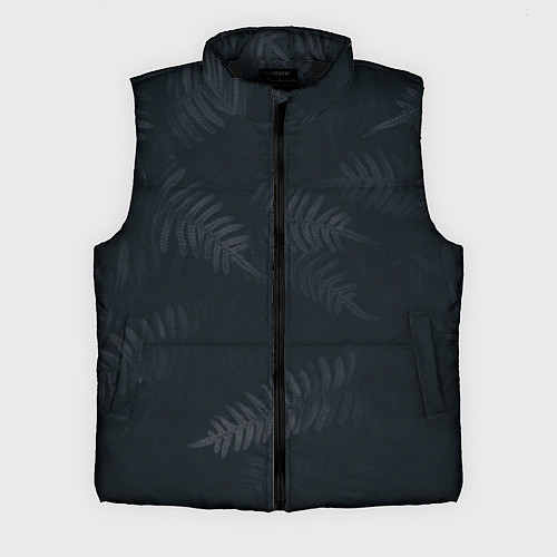 Мужской жилет Влажный Папоротник / 3D-Черный – фото 1
