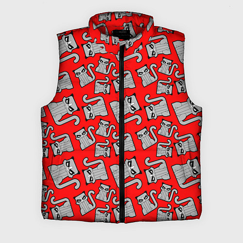 Мужской жилет Сворливый Кот / 3D-Красный – фото 1