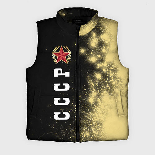 Мужской жилет СОВЕТСКИЙ СОЮЗ - ЗВЕЗДА - Краски / 3D-Черный – фото 1