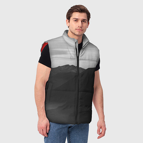 Мужской жилет ТЕМНЫЕ ГОРЫ / 3D-Красный – фото 3