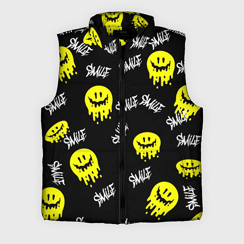 Мужской жилет SMILE smile граффити / 3D-Черный – фото 1