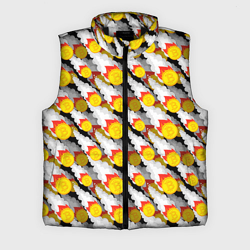 Мужской жилет Падение Биткоина / 3D-Черный – фото 1