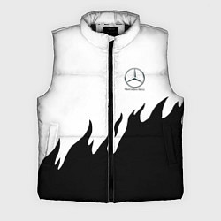 Мужской жилет Mercedes-Benz нарисованный огонь, цвет: 3D-черный