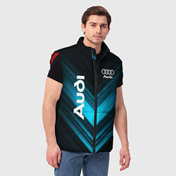Мужской жилет Audi sport auto, цвет: 3D-красный — фото 2