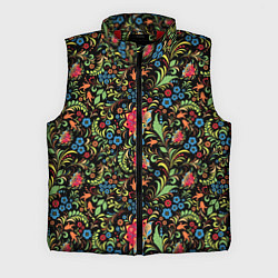 Мужской жилет Цветочный Узор хохлома