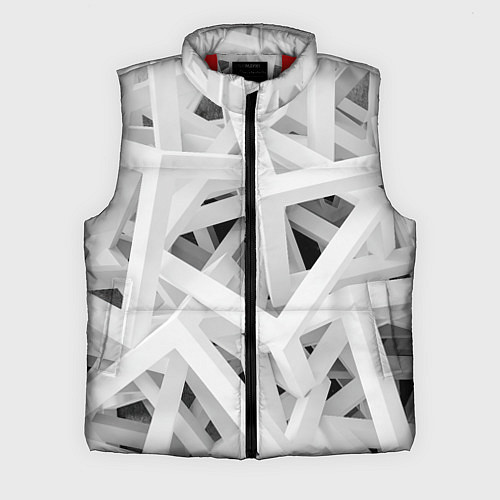 Мужской жилет БЕЛЫЙ АРХИТЕКТОР / 3D-Красный – фото 1