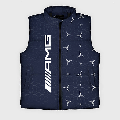 Мужской жилет МЕРСЕДЕС AMG - ЗВЕЗДА - Графика / 3D-Черный – фото 1