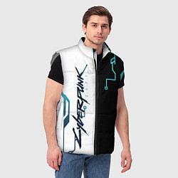 Мужской жилет Cyberpunk 2077 Game, цвет: 3D-светло-серый — фото 2