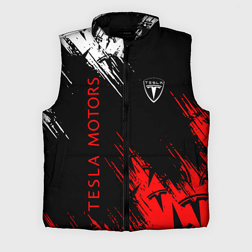 Мужской жилет Tesla - Motors / 3D-Черный – фото 1