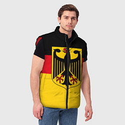 Мужской жилет Германия - Germany, цвет: 3D-красный — фото 2