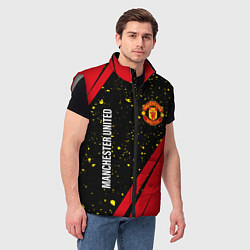 Мужской жилет МАНЧЕСТЕР ЮНАЙТЕД Абстракция, цвет: 3D-светло-серый — фото 2