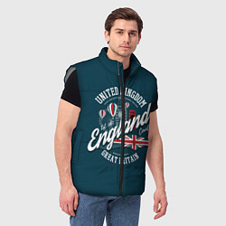 Мужской жилет Англия England, цвет: 3D-светло-серый — фото 2