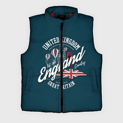 Мужской жилет Англия England, цвет: 3D-красный