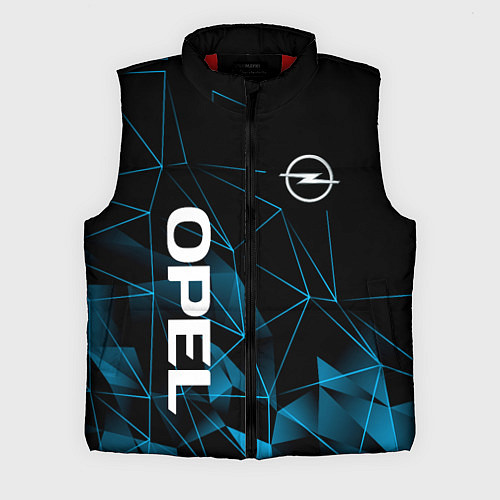 Мужской жилет Opel, Опель геометрия / 3D-Красный – фото 1