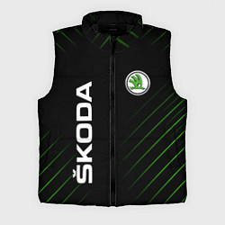 Мужской жилет Skoda Шкода Полосы, цвет: 3D-черный