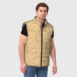 Мужской жилет Утреннее наваждение, цвет: 3D-светло-серый — фото 2