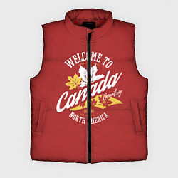Мужской жилет Канада Canada, цвет: 3D-красный