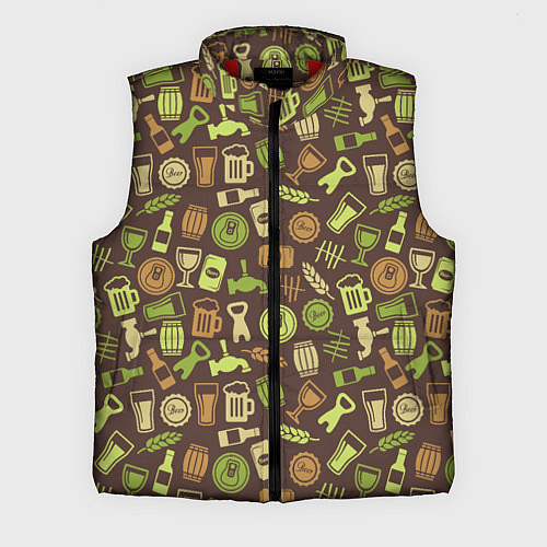 Мужской жилет Пивная Символика / 3D-Красный – фото 1