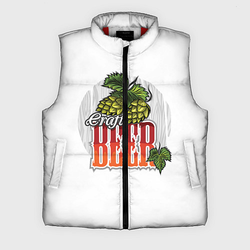 Мужской жилет Крафтовое Пиво Beer / 3D-Красный – фото 1