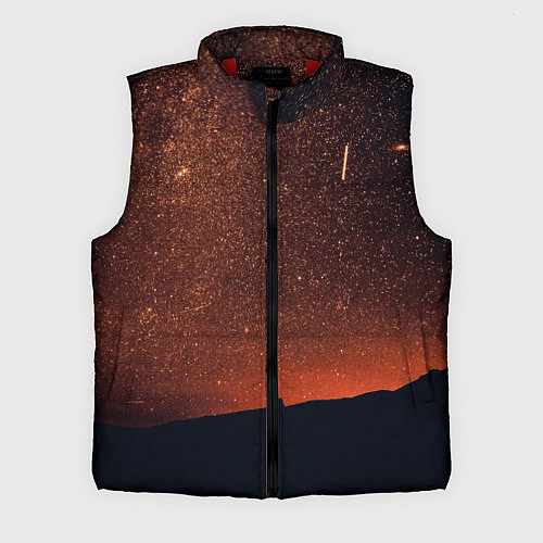 Мужской жилет Золотое небо / 3D-Красный – фото 1