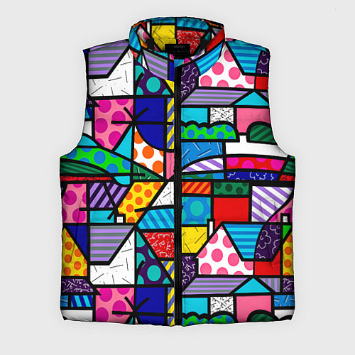 Мужской жилет Ромеро Бритто красочный узор / 3D-Черный – фото 1