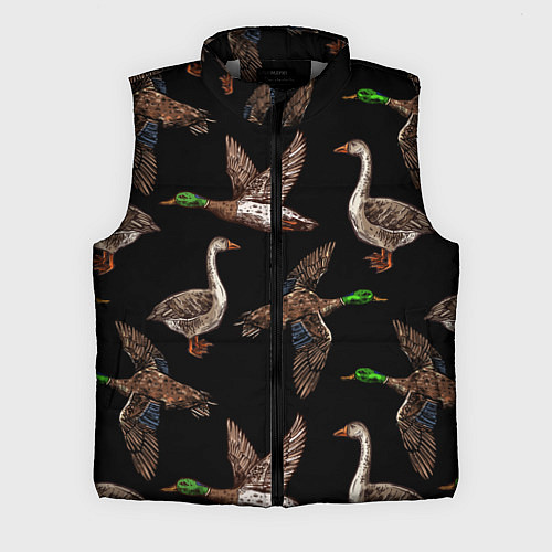 Мужской жилет Утки паттерн / 3D-Светло-серый – фото 1